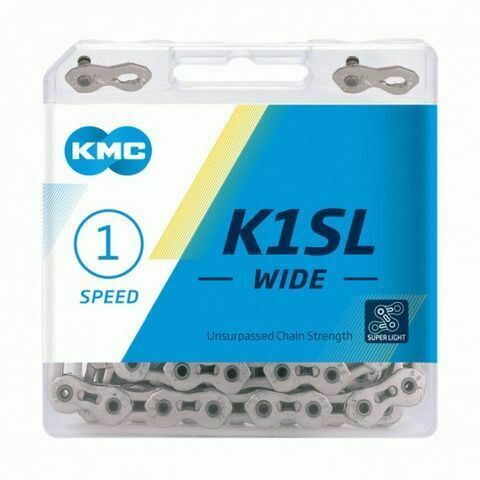CHAIN - Single Speed - KMC K1SL - 112L - SILVER - w/Connect Link
