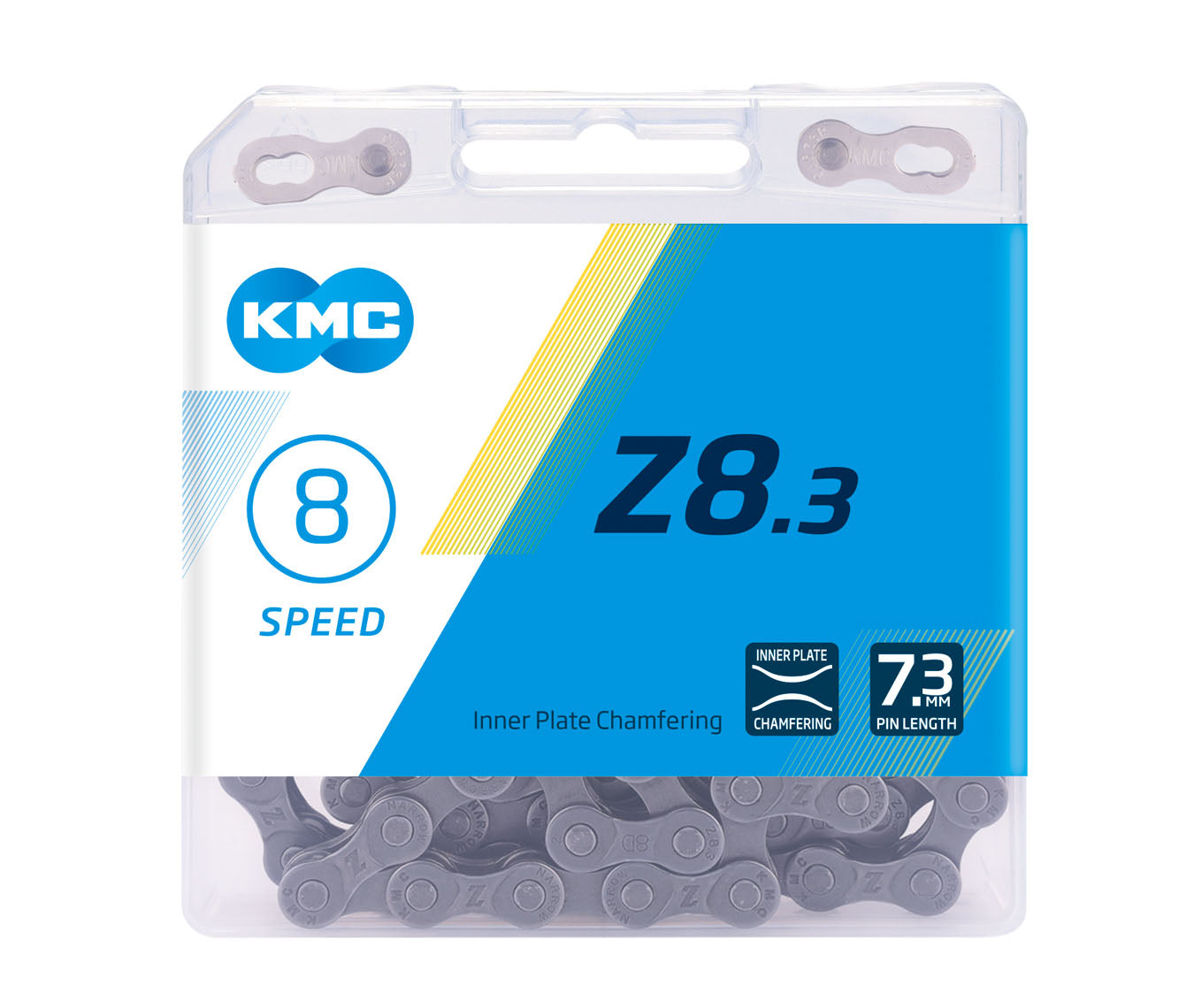 CHAIN - 6-8 Speed - KMC - Z8.3 - 116L - SILVER - w/Connect Link