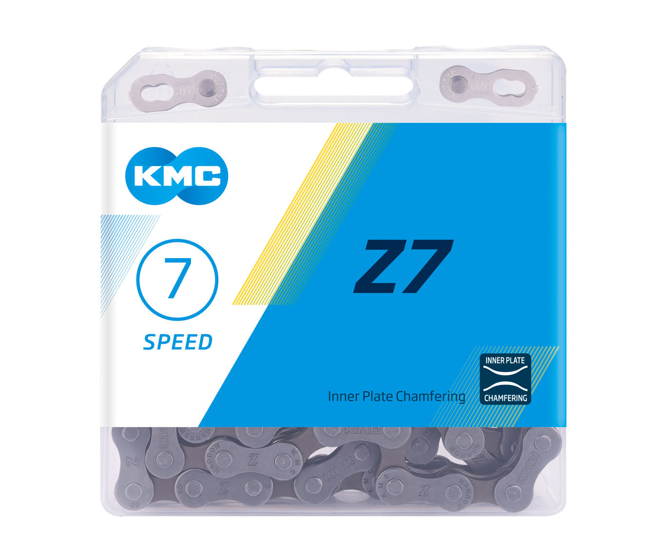 CHAIN - 6-7 Speed - KMC - Z7 - 116L - SILVER - w/Connect Link
