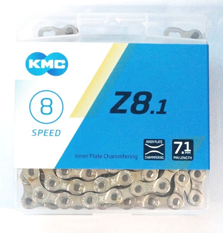 CHAIN - 6-8 Speed - KMC (New Model) - Z8.1 - 116L - SILVER - w/Connect Link