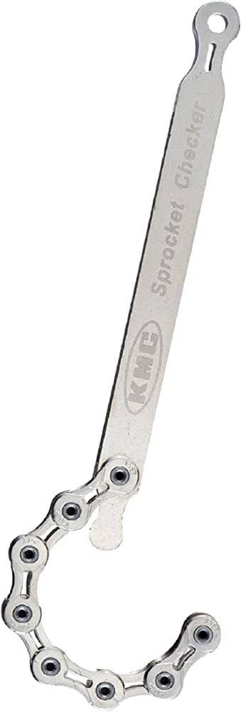 Quick & safe sprocket checker, wear indicator, steel, KMC "Professional Quality"
