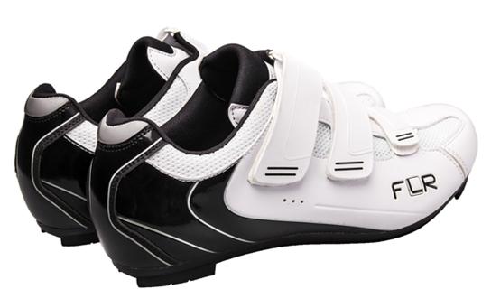 CLEARANCE SPECIAL PRICING SHOES, F-35-III, FLR, Pro Road, R250 outsole, Velcro Laces, Size 38, WHITE with BLACK highlights