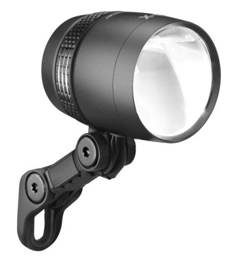 BUSCH & MULLER Dynamo LED Front Light - Alloy Lumotec IQ-X, BLACK, DRL,Senso, Switch Standlight, 100LUX