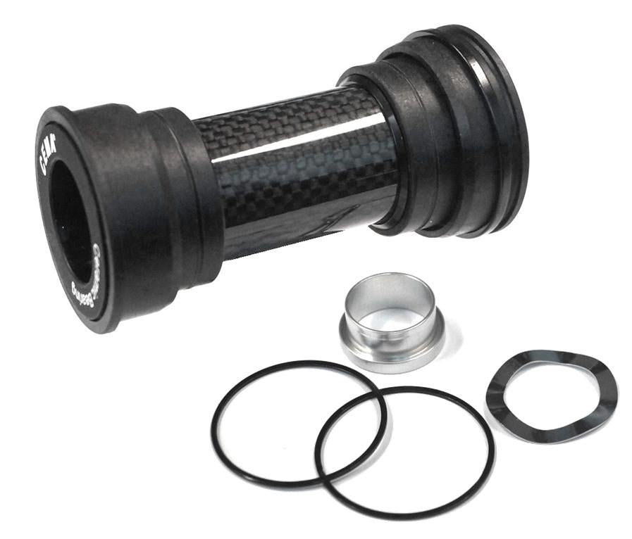 Bottom Bracket CEMA, Ceramic Hybrid, Press Fit, W:86.5/92 x OD:41, 24/24 for SHIMANO/FSA BB (Inc SRAM Spacer fittings) Plastic Cups, Mod.SRC-BT-86PR