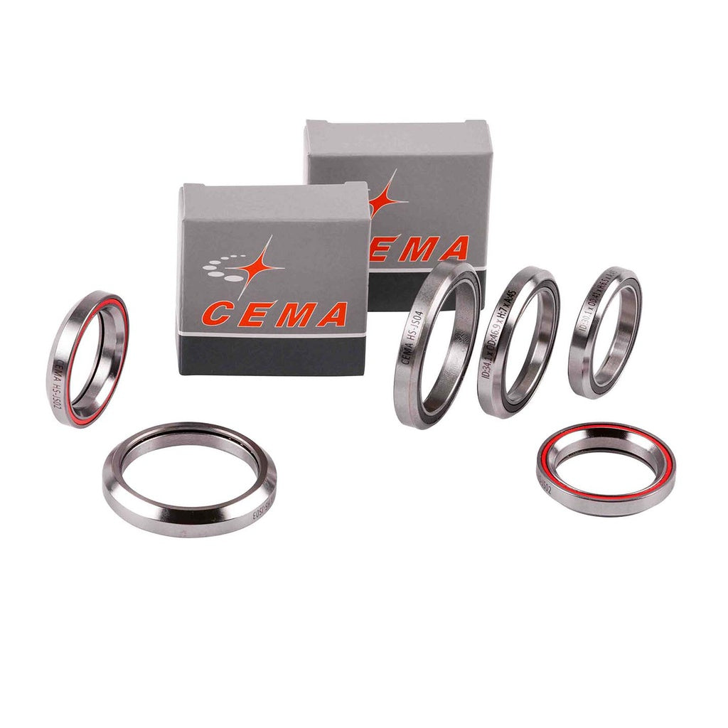 SEALED BEARING, HEADSET 1.1/8 I.D. 30.1 x 41.0 x 6.5 mm High, 36 deg x 45 deg, Chrome Steel, Quality Cema Bearing