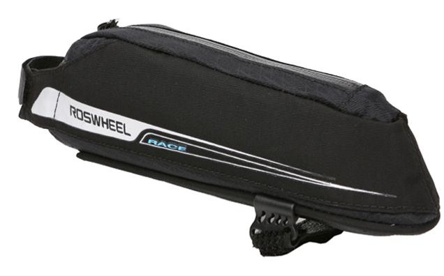 ROSWHEEL Top tube bag 0.4L water resistant zipper Alum. foil lining L25/H4.5/W6.5cm