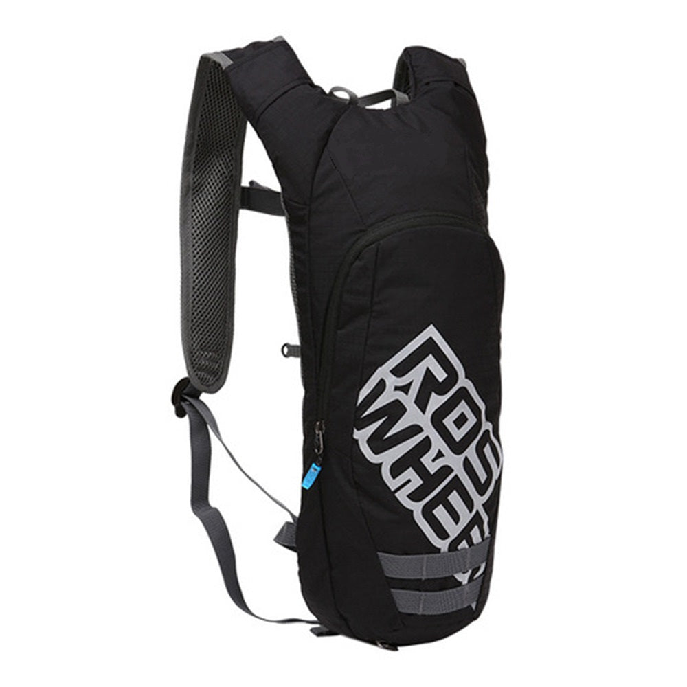 ROSWHEEL Hydration Backpack, plus mulit pocket storage, Super lightweight, insulated bladder storage, BLACK, Bladder Included)