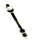 AXLE - Rear, 3/8" x 26T x 180mm, With Cone & Nut