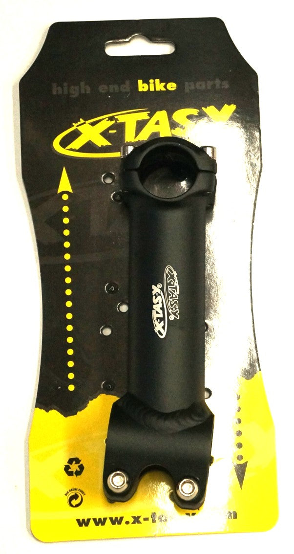 Ahead Stem -- 120mm Ext, 6 Degree, 28.6mm Dia., 25.4mm BB, Black with white xtasy logo