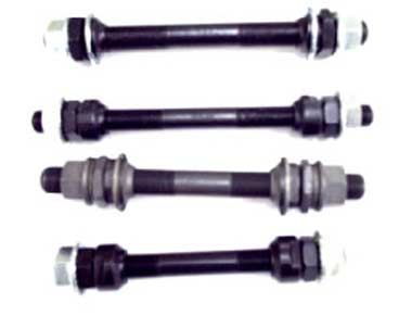 AXLE - Front BMX, 1/2" x 145mm, With Cone & Nut