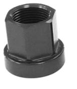Axle Nut, Flange type, BLACK, M14, Alloy