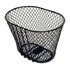BASKET - Front Mesh, For Childrens Bike, With 25.4mm Bracket & Fittings, Black