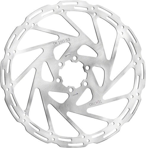 DISC ROTOR - Tektro, 180mm, TR53 T:1.8mm, stainless, w/T25 torque 6 s, Anti vibration rotor for 4 piston brakes