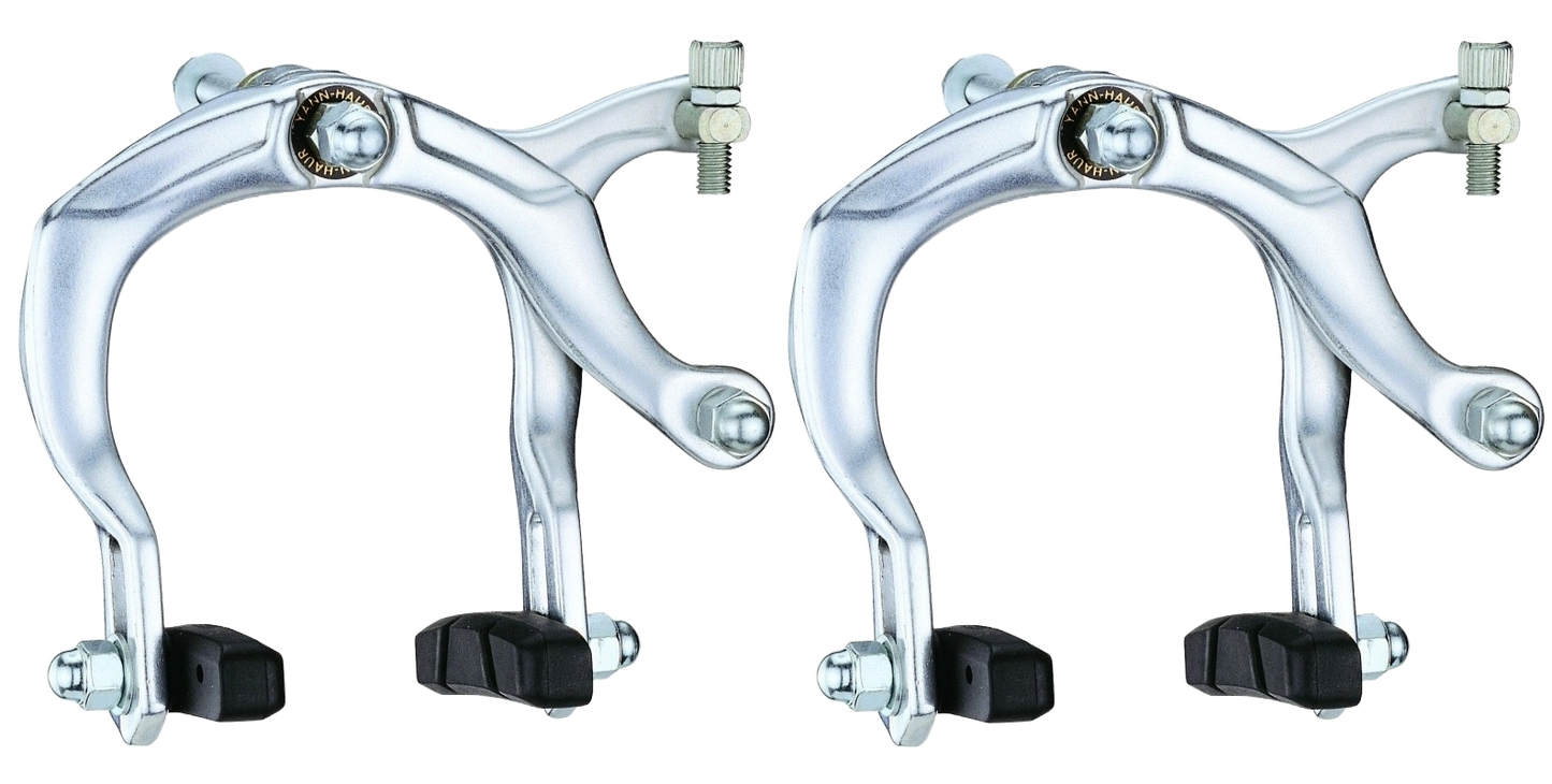 BRAKE - BMX Caliper Brake, 73-92mm Reach, Nutted, SILVER (Front Only)