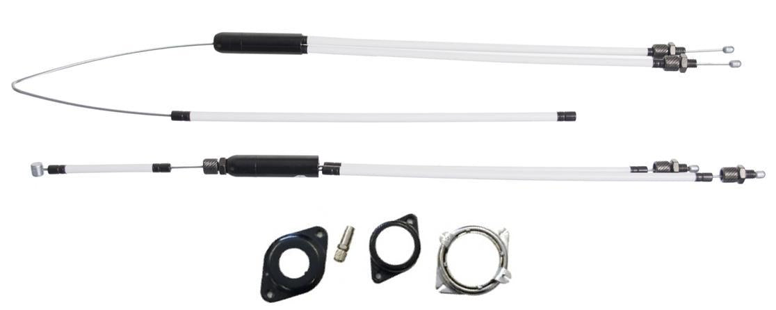 GYRO ROTOR - Complete Set, 25.4 Diameter, WHITE CABLES (UPPER A:230mm B:150mm C:150mm, LOWER A:730mm B:200mm)