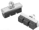 BRAKE SHOES - Caliper Brake Shoes, 25 Degree, 40mm, BLACK (Sold in Pairs)