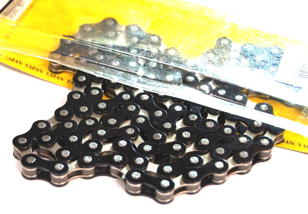 CHAIN 1/2 x 1/8 x 112L, Single Speed, Nickel, BLACK (YBN S-410)