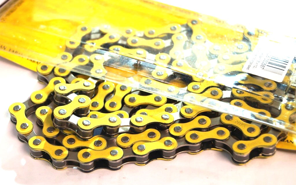 CHAIN 1/2 x 1/8 x 112L, Single Speed, Nickel, YELLOW (YBN S-410)