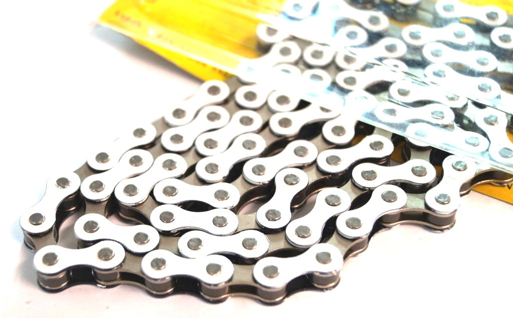CHAIN 1/2 x 1/8 x 112L, Single Speed, Nickel, WHITE (YBN S-410)
