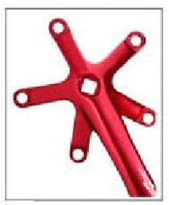 A Special offer CRANK SET 170mm Crank, 130 BCD, Uses 103mm BB, Left & Right, Single Speed, Alloy RED