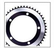 CHAIN RING 1/2 x 1/8" - 44T x 130 BCD for Single Speed, Alloy, BLACK