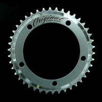 CHAIN RING 42T x 130 BCD for Single Speed, Alloy, 1/2 x 3/32 SILVER