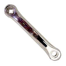 LH CRANK 165mm, Alloy - POLISHED SILVER