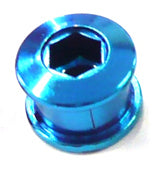 Single Speed Chainring Bolts STEEL Blue qty5 per bag