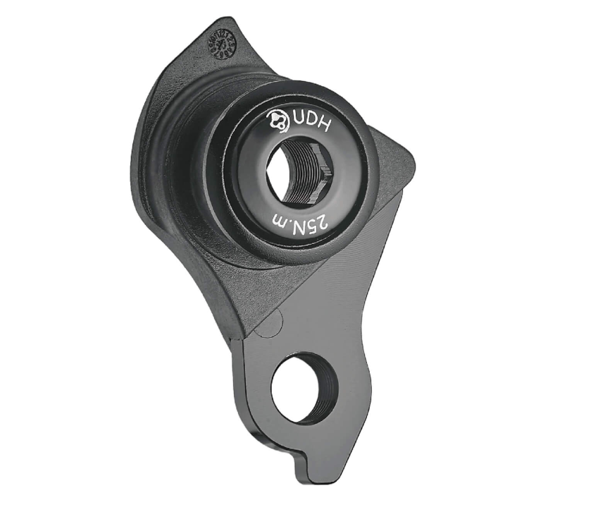 Rear Derailleur Hanger NYLON/ALLOY - for UDH, M12 x P1.0, matt black, w/screw & washer