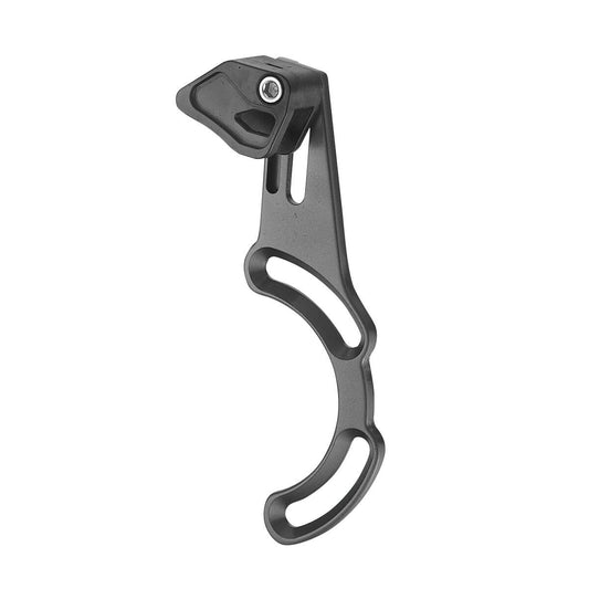 Chain guide, MINI, Alloy, w/plastic upper guard, black, ISCG-05, for 30T-38T