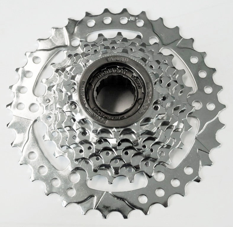 SCREW ON CLUSTER - 7 Speed, 13-34T, Mega Range, MONSOON Made In Taiwan