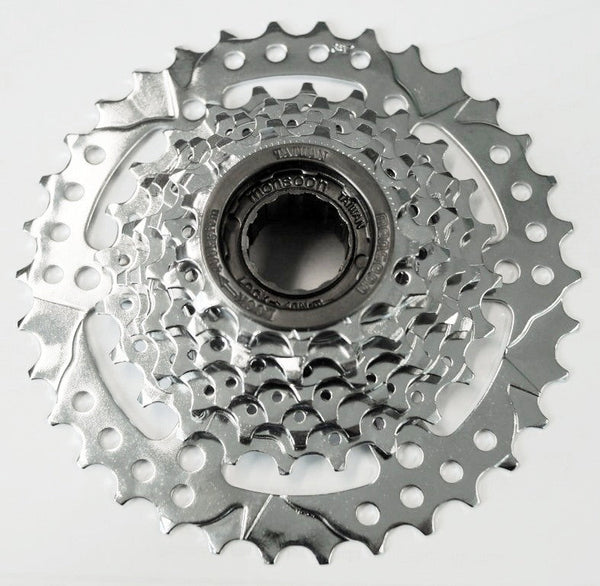 SCREW ON CLUSTER - 7 Speed, 13-34T, Mega Range, MONSOON Made In Taiwan