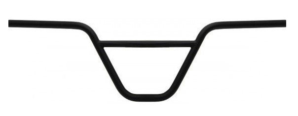 HANDLEBAR 22.2mm, 64cm Wide, 185mm Rise, BMX, Steel BLACK