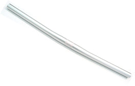 HANDLEBAR 25.4mm, 56cm Wide, Almost Straight, Alloy SILVER