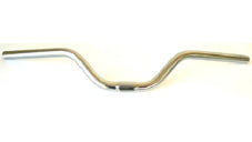 HANDLEBAR 25.4mm, 62cm Wide, 90mm Rise, CP SILVER
