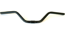 HANDLEBAR 25.4mm, 68cm Wide, 120mm Rise, Steel BLACK