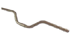 HANDLEBAR 25.4mm, 63cm Wide, 90mm Rise, Alloy SILVER