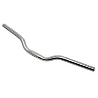 HANDLEBAR 25.4mm, 62cm Wide, 30mm Rise, Alloy SILVER