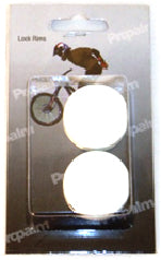 SPECIAL PRICING Closed bar end ring for lock on grip white