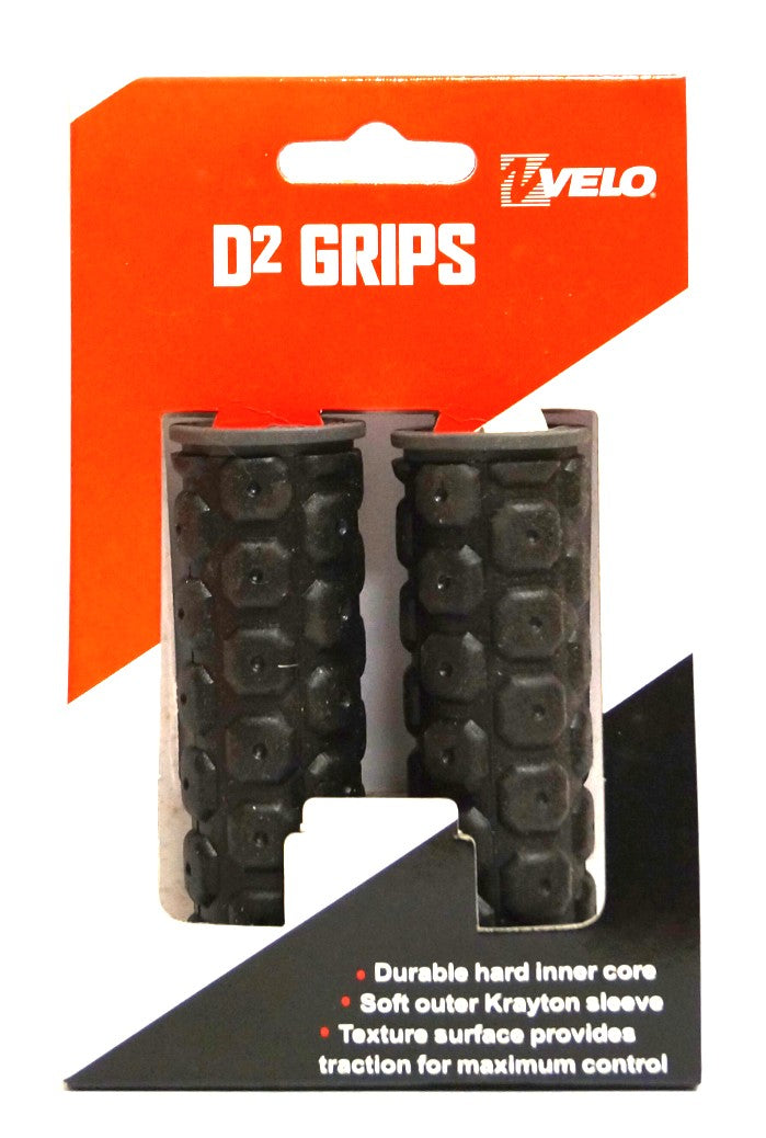GRIPS, Grip shifter, 2xDENSITY, X-cut design - L:102mm Black/Grey