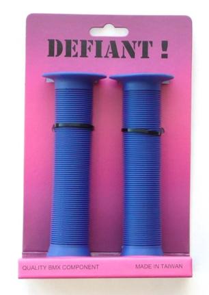 Grips 147mm BLUE, Kratton rubber, open end with plugs