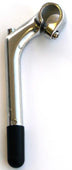 Quill Stem - 60mm Ext, 25 Degree, 180mm Height., 22.2mm Dia., 25.4mm BB, Silver