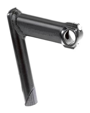 Quill Stem - 90mm Ext, 0 Degree, 160mm Height., 22.2mm Dia., 25.4mm BB, Black, 2 Front Plate