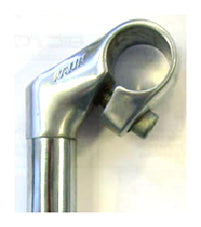 Quill Stem - 40mm Ext, 45 Degree, 220mm Height., 22.2mm Dia., 25.4mm BB, Silver