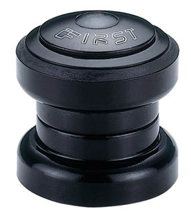 AHead Set, BLACK, Threadless 1 1/8, cartridge bearings, w/top cap, 28.6 x 34 x 30mm