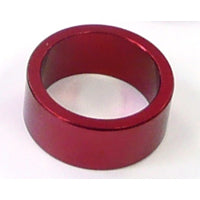 SPACER Alloy, 1 1/8 Red colour, 15mm