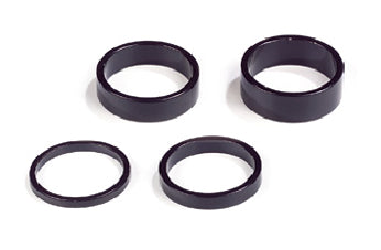 Spacer Set, BLACK ALLOY, 1 1/8, 2,5,8 & 10mm