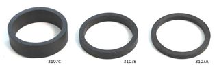 PLASTIC SPACER, nylon + fibre 29 x 35 x 3mm, black for 1-1/8" head set
