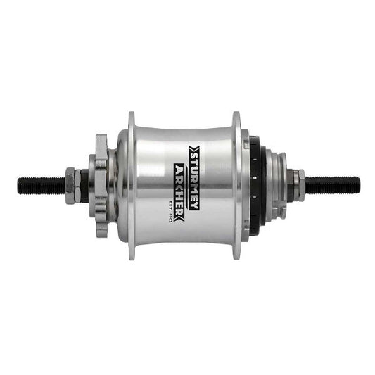`A NEW ITEM - Sturmey Archer 3sp hub, Disc, RS-RK3 , 36Hole , Black . 135mm (Includes Twist Grip shifter & kit)