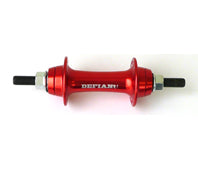 FRONT HUB ALLOY - RED - NUTTED 3/8 Axle - 36H w/sealed Bearing (Matching Rear 3140B)